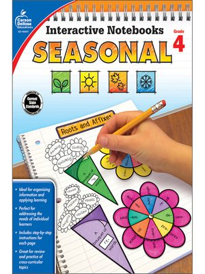 cover image of Interactive Notebooks Seasonal, Grade 4
